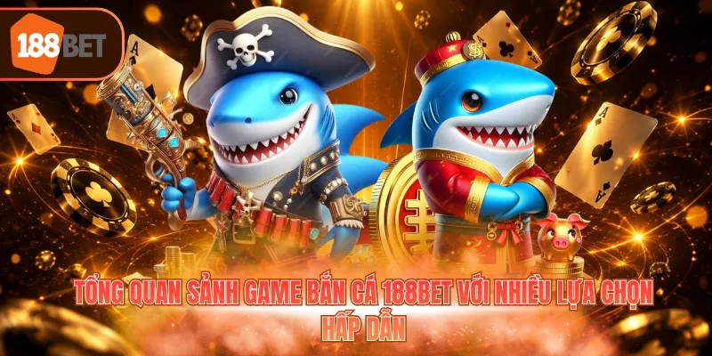 Tổng quan sảnh game bắn cá 188BET với nhiều lựa chọn hấp dẫn